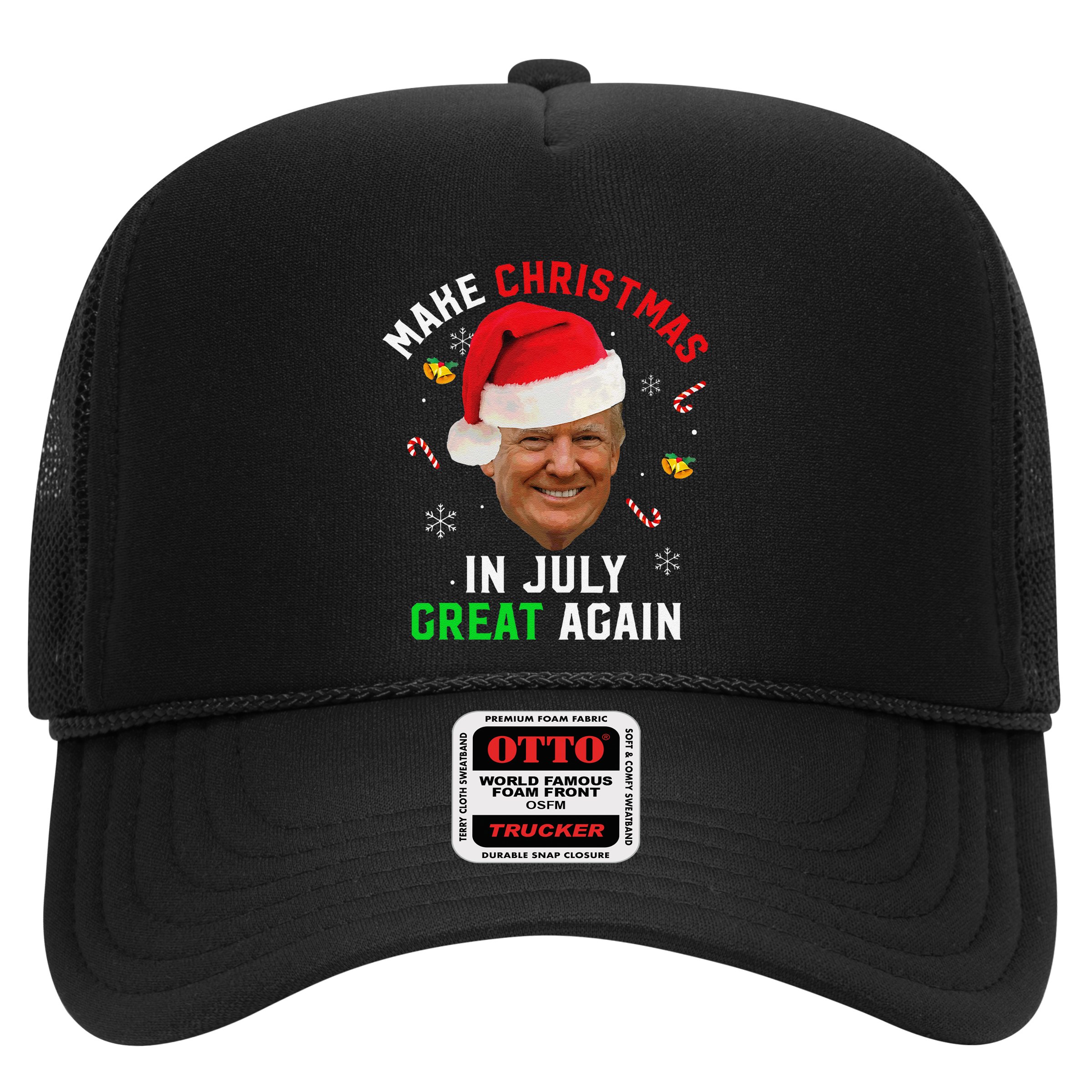 Santa Donald Trump Make Christmas In July Great Again Funny Hat