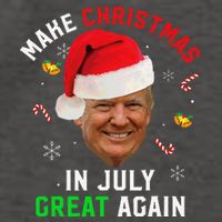 Santa Donald Trump Make Christmas In July Great Again Funny Vector Backpack