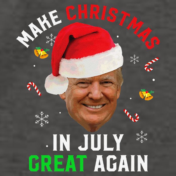 Santa Donald Trump Make Christmas In July Great Again Funny Vector Backpack
