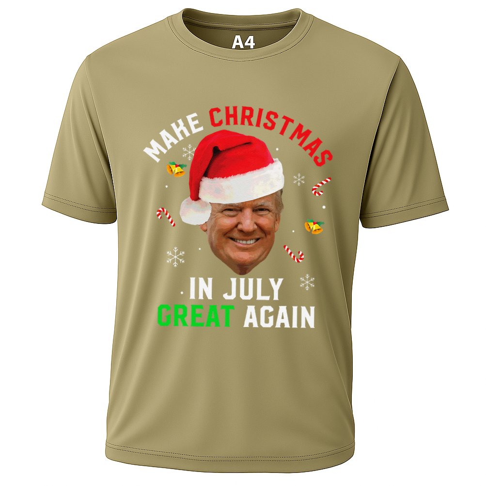 Santa Donald Trump Make Christmas In July Great Again Funny Performance Shirt