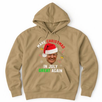 Santa Donald Trump Make Christmas In July Great Again Funny Hoodie