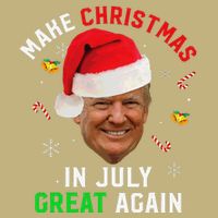 Santa Donald Trump Make Christmas In July Great Again Funny T-Shirt