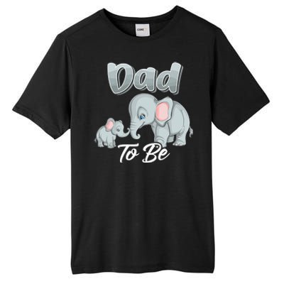 Soon Dad To Be Elephants For Baby Shower Gender Reveal Tall Fusion ChromaSoft Performance T-Shirt