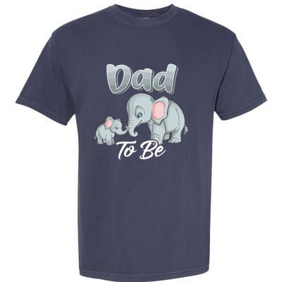 Soon Dad To Be Elephants For Baby Shower Gender Reveal Garment-Dyed Heavyweight T-Shirt