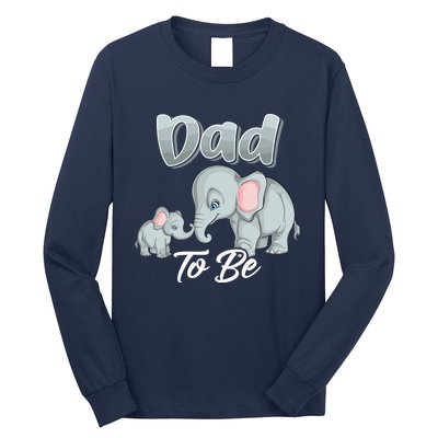 Soon Dad To Be Elephants For Baby Shower Gender Reveal Long Sleeve Shirt