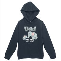 Soon Dad To Be Elephants For Baby Shower Gender Reveal Urban Pullover Hoodie