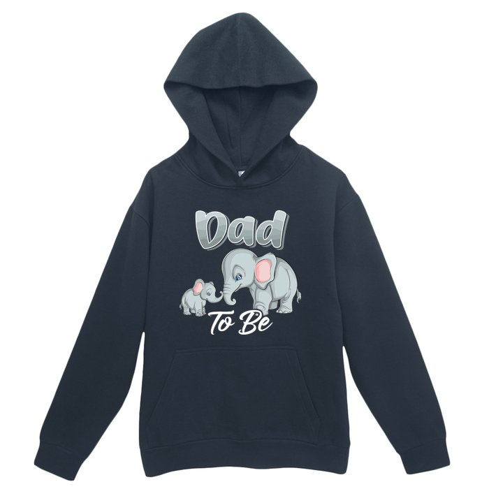 Soon Dad To Be Elephants For Baby Shower Gender Reveal Urban Pullover Hoodie