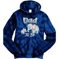 Soon Dad To Be Elephants For Baby Shower Gender Reveal Tie Dye Hoodie