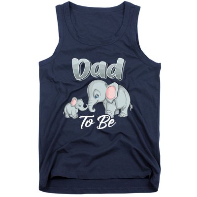 Soon Dad To Be Elephants For Baby Shower Gender Reveal Tank Top