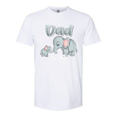 Soon Dad To Be Elephants For Baby Shower Gender Reveal Softstyle CVC T-Shirt