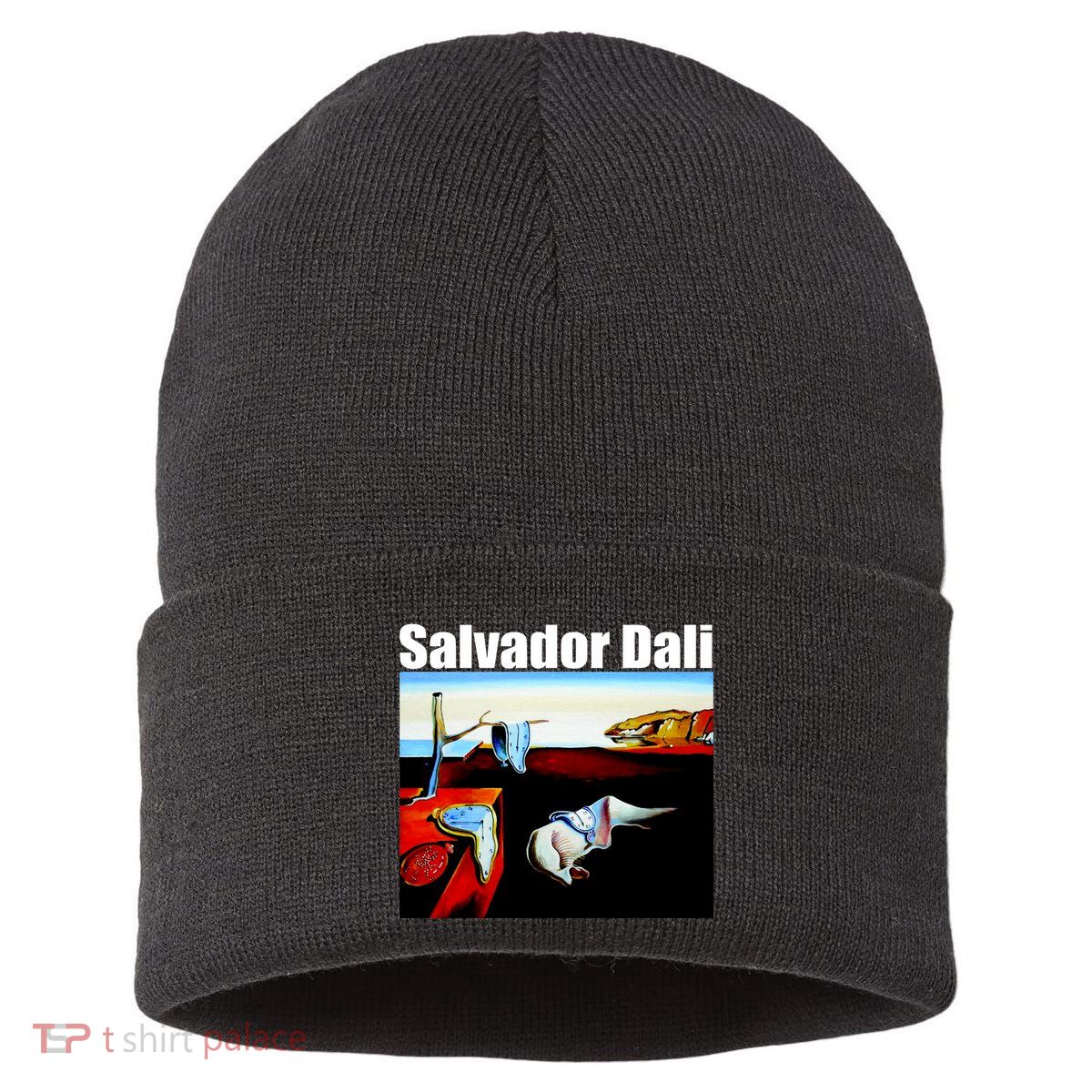 Salvador Dali The Persistence Of Memory 1931 Sustainable Knit Beanie