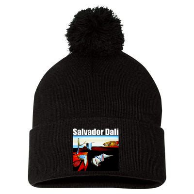 Salvador Dali The Persistence Of Memory 1931 Pom Pom 12in Knit Beanie