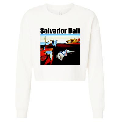 Salvador Dali The Persistence Of Memory 1931 Cropped Pullover Crew