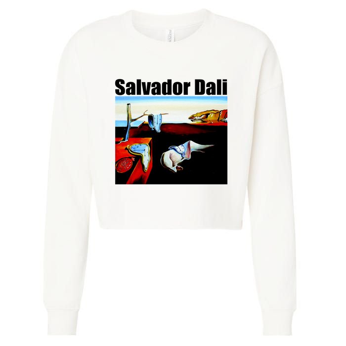 Salvador Dali The Persistence Of Memory 1931 Cropped Pullover Crew