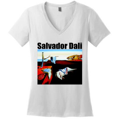 Salvador Dali The Persistence Of Memory 1931 Women's V-Neck T-Shirt