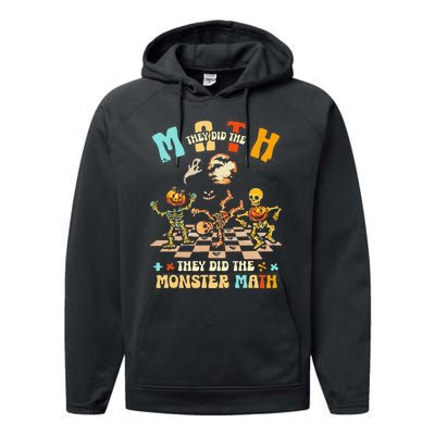 Skeleton Dancing They Did The Math They Did The Monster Math Performance Fleece Hoodie