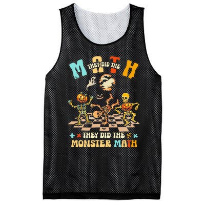 Skeleton Dancing They Did The Math They Did The Monster Math Mesh Reversible Basketball Jersey Tank