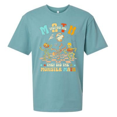 Skeleton Dancing They Did The Math They Did The Monster Math Sueded Cloud Jersey T-Shirt