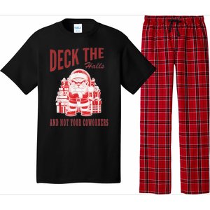 Santa Deck The Halls And Not The Customers Christmas Pajama Set