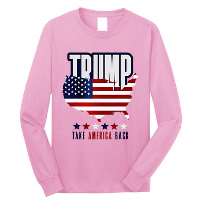 Support Donald Trump 2024 Presidential Election Campaign Long Sleeve Shirt