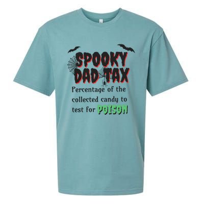 Spooky Dad Tax Halloween Funny Family Matching Halloween Sueded Cloud Jersey T-Shirt