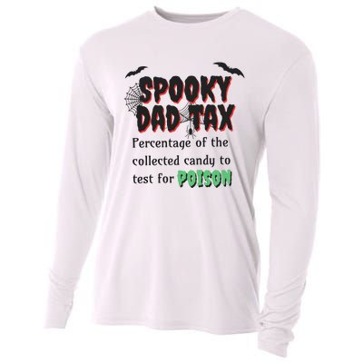 Spooky Dad Tax Halloween Funny Family Matching Halloween Cooling Performance Long Sleeve Crew