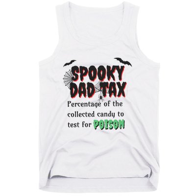 Spooky Dad Tax Halloween Funny Family Matching Halloween Tank Top