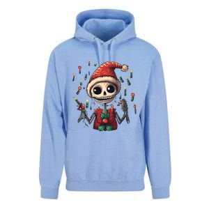 Skeleton Dancing Tree Christmas Cute Xmas Skeleton Dancing Gift Unisex Surf Hoodie