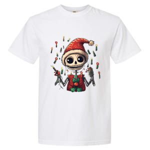 Skeleton Dancing Tree Christmas Cute Xmas Skeleton Dancing Gift Garment-Dyed Heavyweight T-Shirt