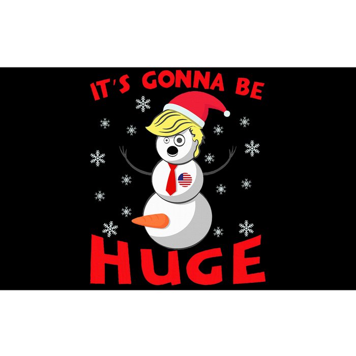 Snowman Donald Trump Gonna Be Huge Ugly Christmas Sweater Bumper Sticker