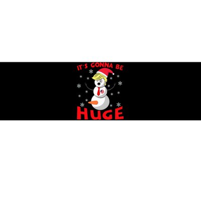 Snowman Donald Trump Gonna Be Huge Ugly Christmas Sweater Bumper Sticker