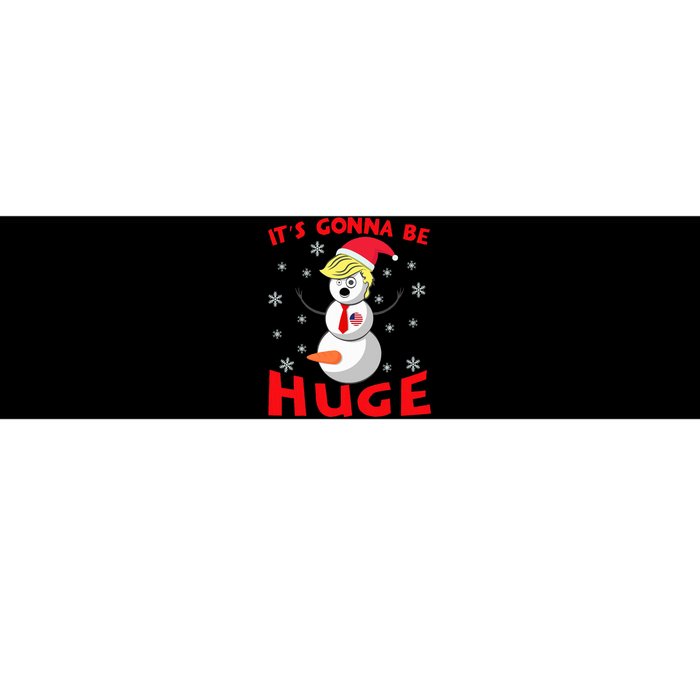 Snowman Donald Trump Gonna Be Huge Ugly Christmas Sweater Bumper Sticker