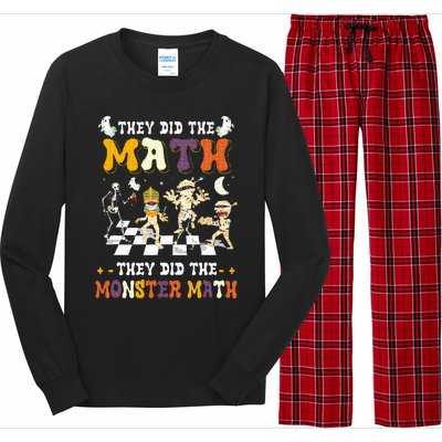 Skeleton Dancing They Did The Math They Did The Monster Math Long Sleeve Pajama Set