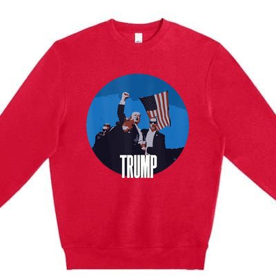 Support Donald Trump 2024 Presidential Election Campaign Premium Crewneck Sweatshirt