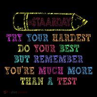 Staar Day Try Your Hardest Do Your Best Teacher Test Day Flexfit Unipanel Trucker Cap