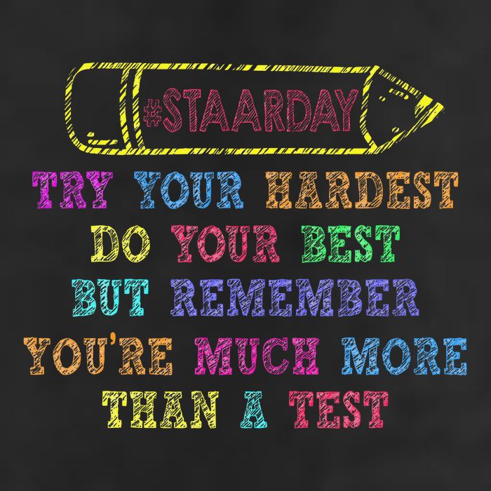 Staar Day Try Your Hardest Do Your Best Teacher Test Day Tumbler