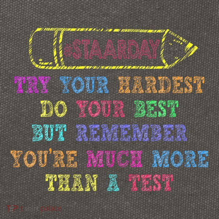 Staar Day Try Your Hardest Do Your Best Teacher Test Day Cotton Canvas Backpack