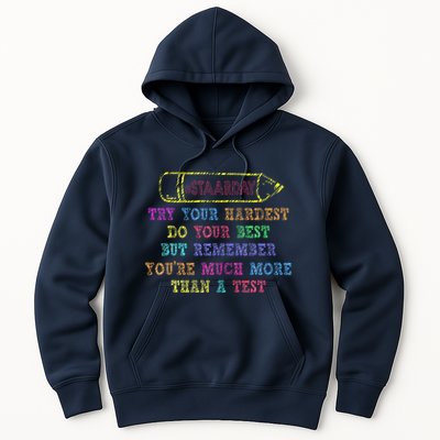 Staar Day Try Your Hardest Do Your Best Teacher Test Day Hoodie