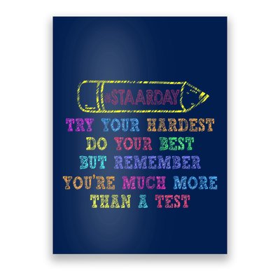 Staar Day Try Your Hardest Do Your Best Teacher Test Day Poster