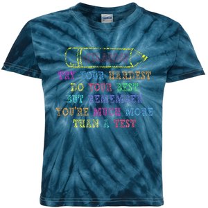 Staar Day Try Your Hardest Do Your Best Teacher Test Day Kids Tie-Dye T-Shirt