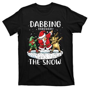 Santa Dabbing Through The Snow Funny Christmas T-Shirt