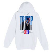 Support Donald Trump 2024 Presidential Election Campaign Premium Pullover Hoodie