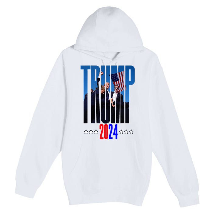 Support Donald Trump 2024 Presidential Election Campaign Premium Pullover Hoodie