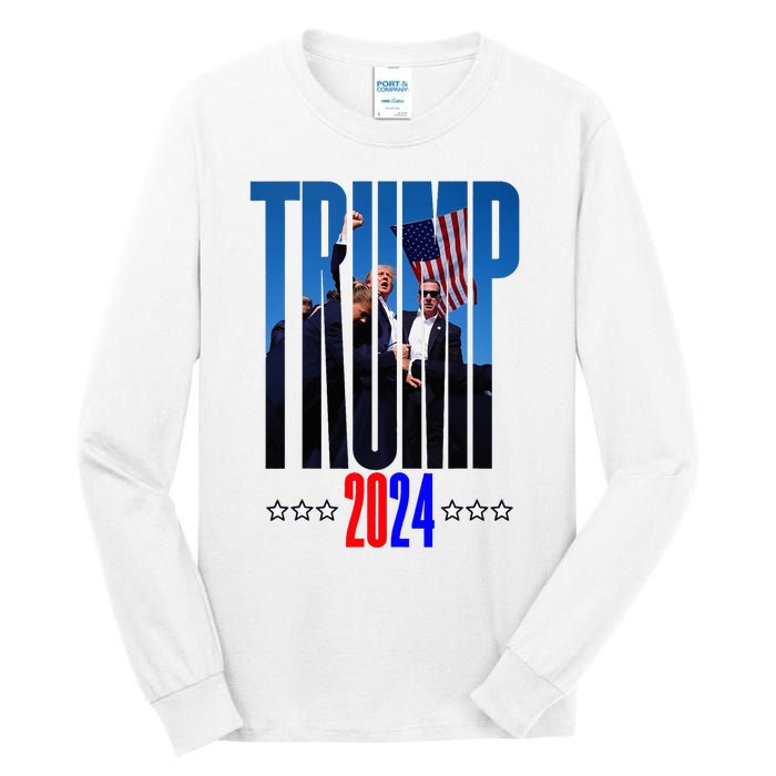 Support Donald Trump 2024 Presidential Election Campaign Tall Long Sleeve T-Shirt