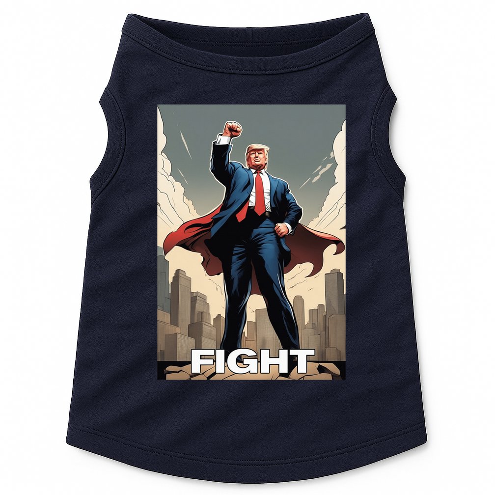 Superhero Donald Trump Fight Trump 2024 Us Flag Donald Trump Pennsylvania Pa Doggie Tank