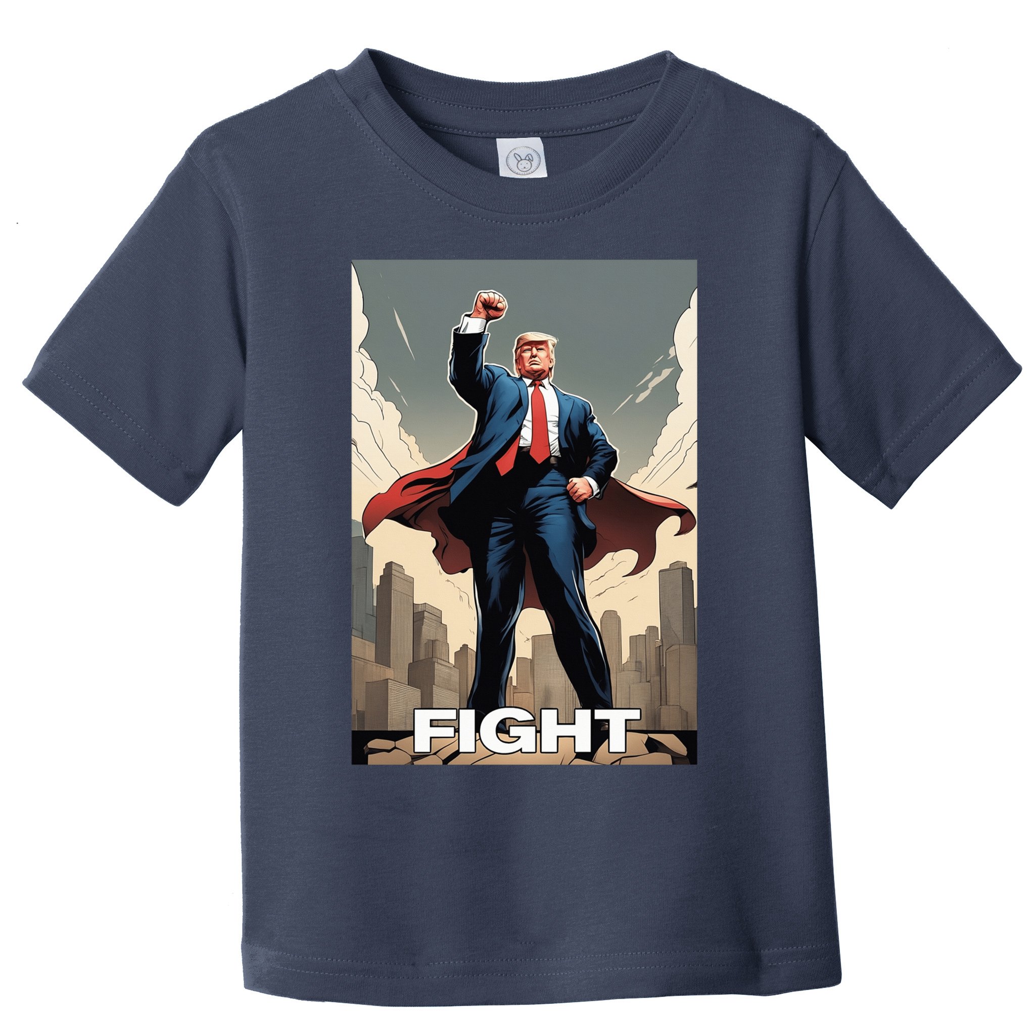 Superhero Donald Trump Fight Trump 2024 Us Flag Donald Trump Pennsylvania Pa Toddler T-Shirt