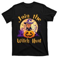 Scary Donald Trump Witch Halloween Day Join The Witch Hunt T-Shirt