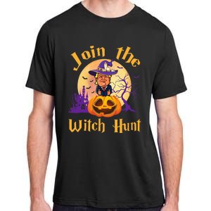 Scary Donald Trump Witch Halloween Day Join The Witch Hunt Adult ChromaSoft Performance T-Shirt