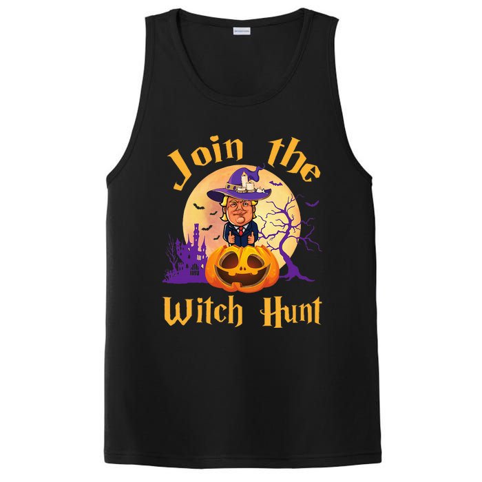 Scary Donald Trump Witch Halloween Day Join The Witch Hunt PosiCharge Competitor Tank