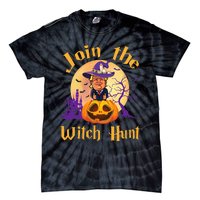 Scary Donald Trump Witch Halloween Day Join The Witch Hunt Tie-Dye T-Shirt